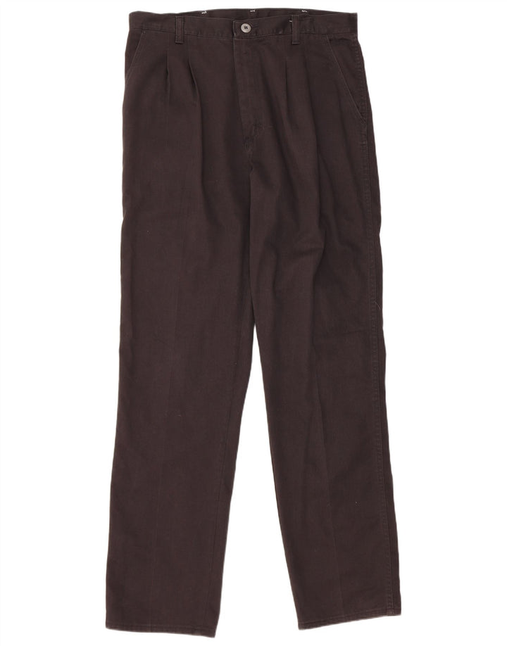 WRANGLER Pantalón chino con pinzas para hombre W34 L34 Algodón negro