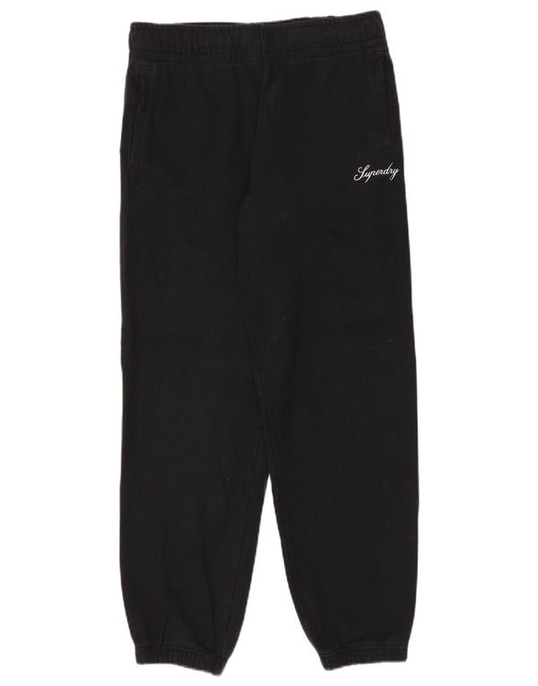 Superdry Pantalones de chándal para mujer Joggers UK 8 Small Black Cotton
