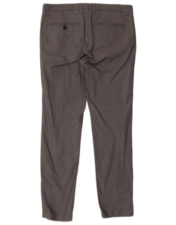 Pantalones de traje ajustados para hombre de Ted Baker W34 L31 Algodón gris