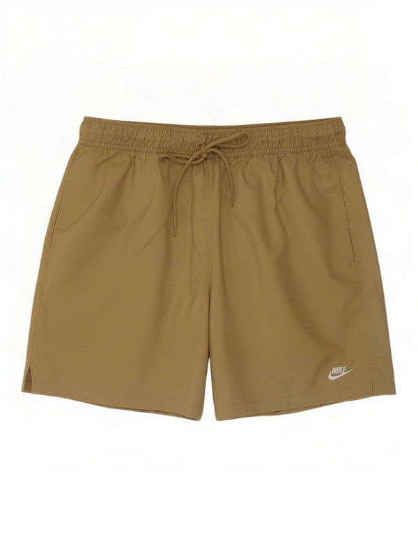 Pantalón corto deportivo Nike para hombre Poliéster caqui medio