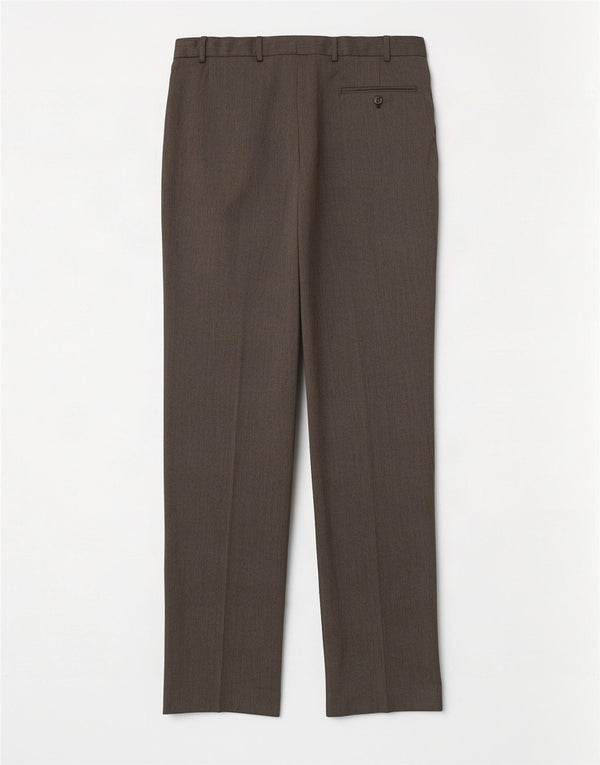 Pantalones de traje con pinzas para mujer Marks & Spencer W36 L33 Lana gris