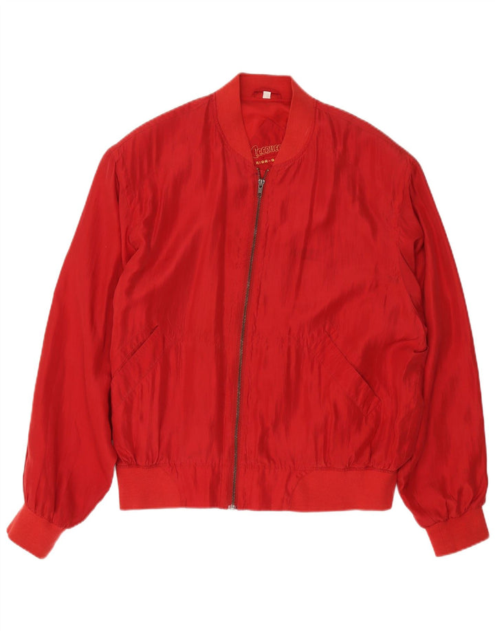 C.C.CONCORD Chaqueta bomber para hombre Reino Unido 40 Grande Rojo