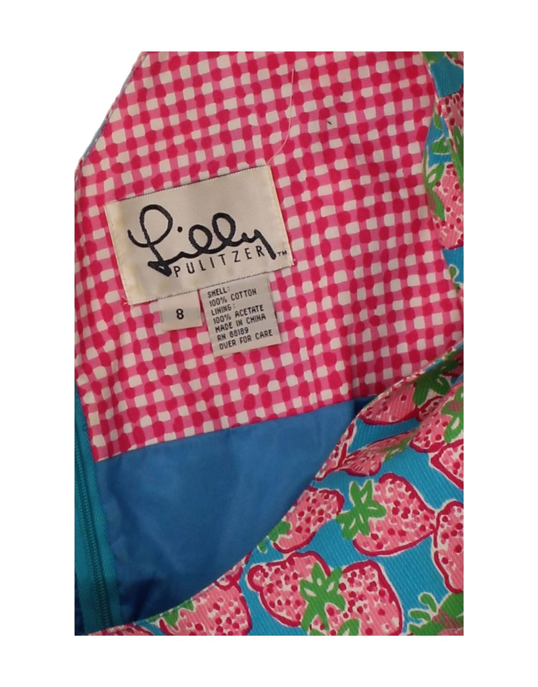 LILLY PULITZER Womens Abstract Pattern A-Line Dress US 8 Medium Blue Vintage Lilly Pulitzer and Second-Hand Lilly Pulitzer from Messina Hembry 