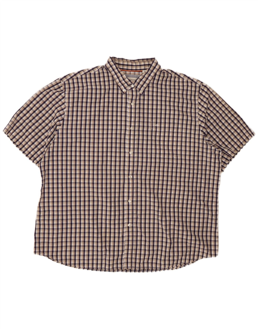 DOCKERS Camisa Manga Corta Hombre 2XL Algodón Cuadros Multicolor