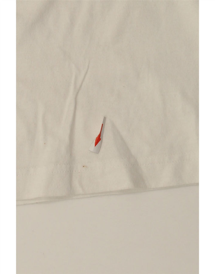 Adidas - Camiseta gráfica para hombre, talla mediana, algodón blanco