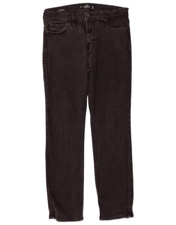 Vaqueros Hollister Hombre Slim Rectos W32 L32 Algodón Gris
