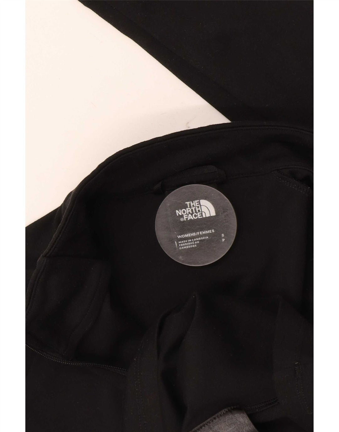 Top de chándal con cuello y cremallera para mujer The North Face UK 40 Small Black