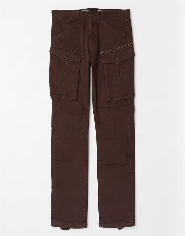 G-Star Hombre Pantalones Cargo Rectos W33 L36 Algodón Marrón
