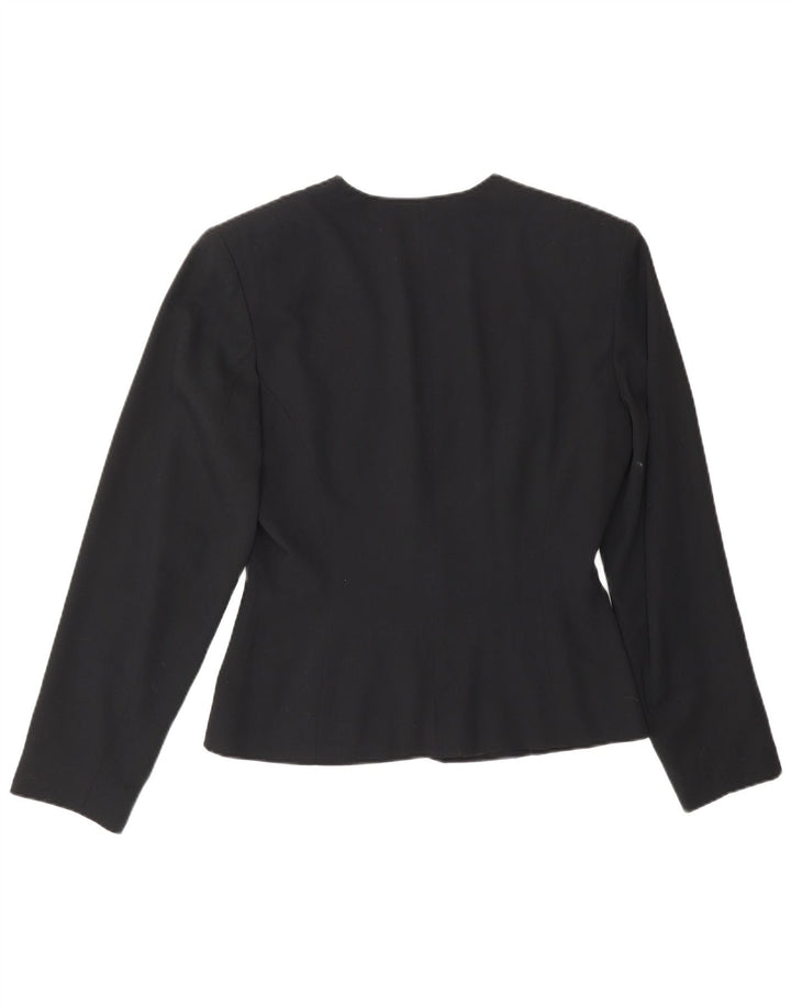 Chaqueta tipo blazer de 9 botones para mujer de dibujos animados EU 36 Viscosa floral negra pequeña