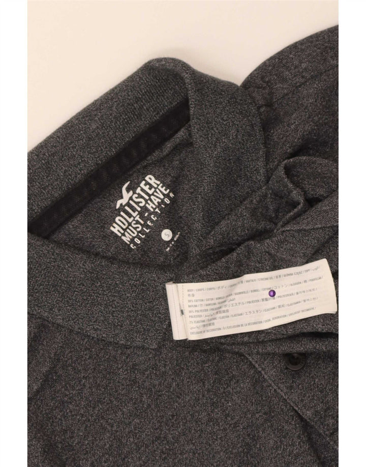 Polo Hollister Hombre Algodón Gris Pequeño