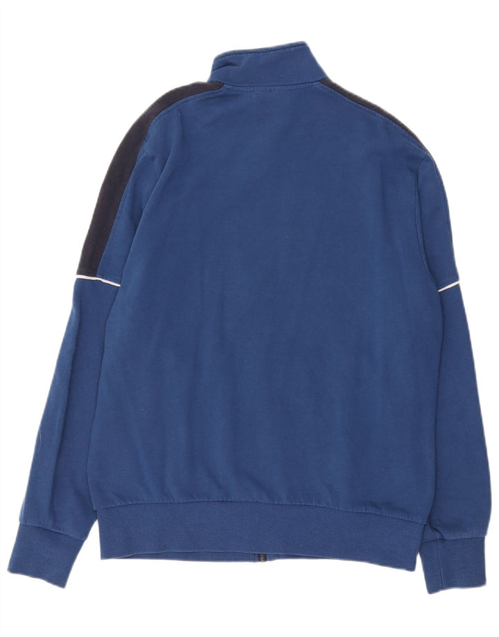 Lotto Hombre Chaqueta De Chándal Superior De Algodón Color Block Azul Grande