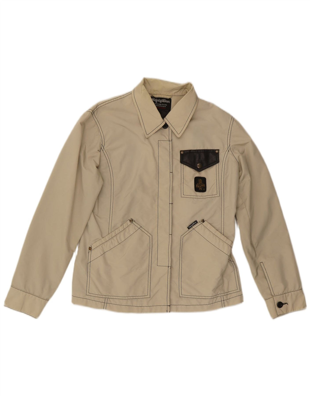 Refrigiwear Chaqueta utilitaria para mujer UK 44 Grande Nylon beige