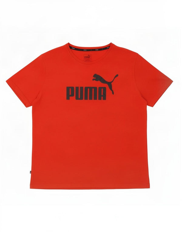 Puma Camiseta gráfica para hombre Top XL Algodón rojo