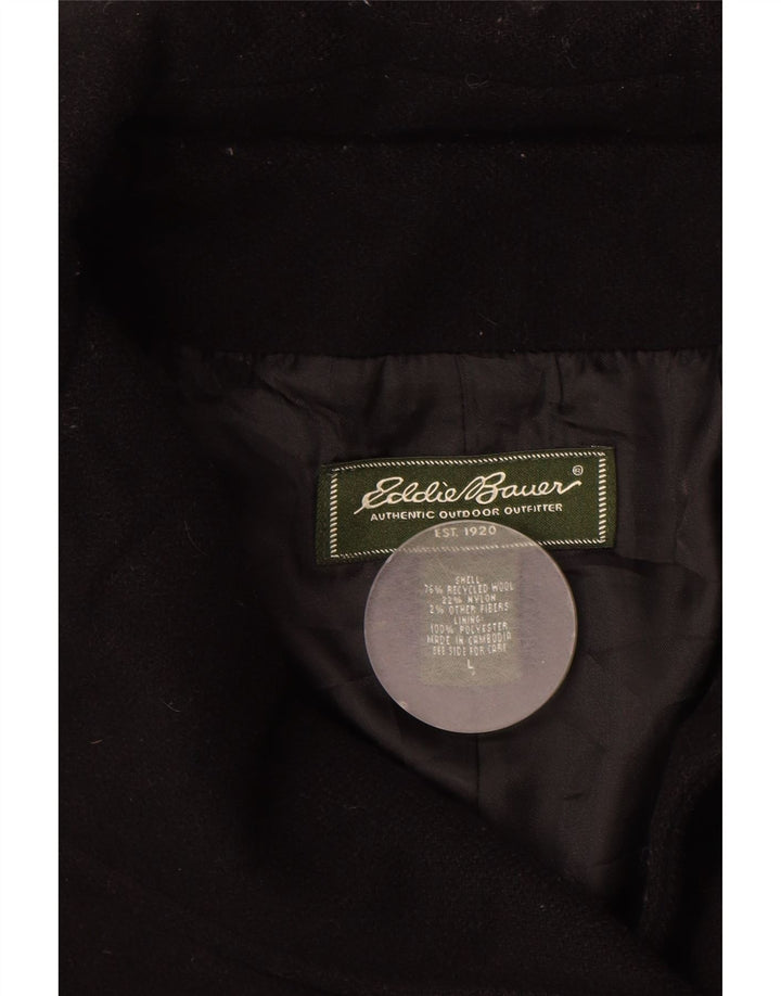 Eddie Bauer Chaquetón para mujer UK 46 Grande Lana negra