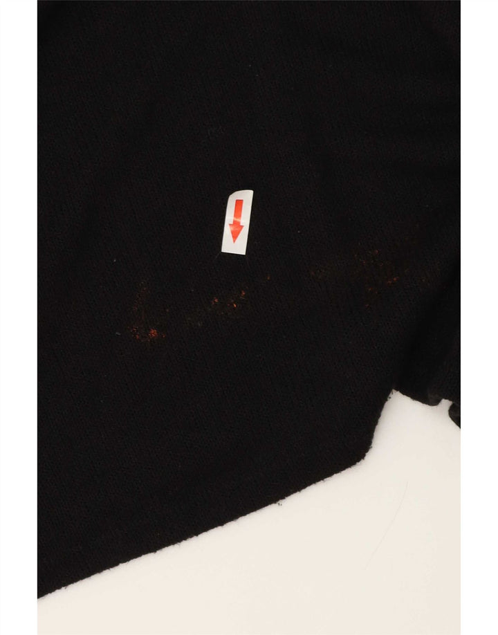 Zara Mujer Poncho Blusa Top UK 44 Medium Viscosa Negra