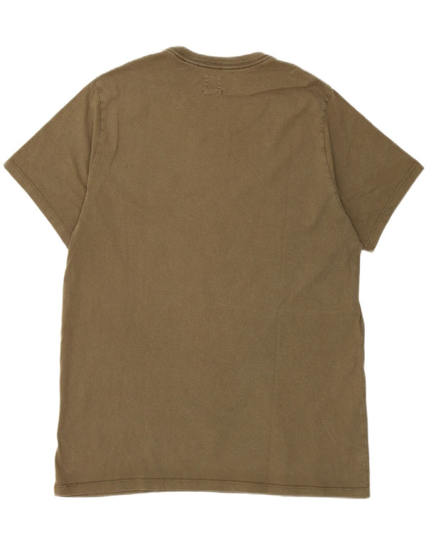 Levi's Camiseta estándar para hombre Top grande de algodón caqui
