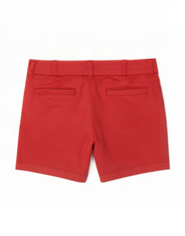 J. Crew Pantalones cortos chinos para mujer US 8 Medium W32 Algodón rojo