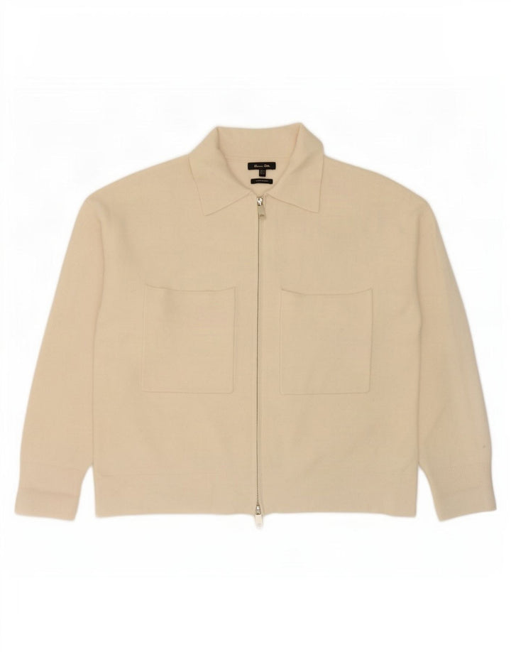 Massimo Dutti Cárdigan Extragrande para Mujer UK 10 Small Off White