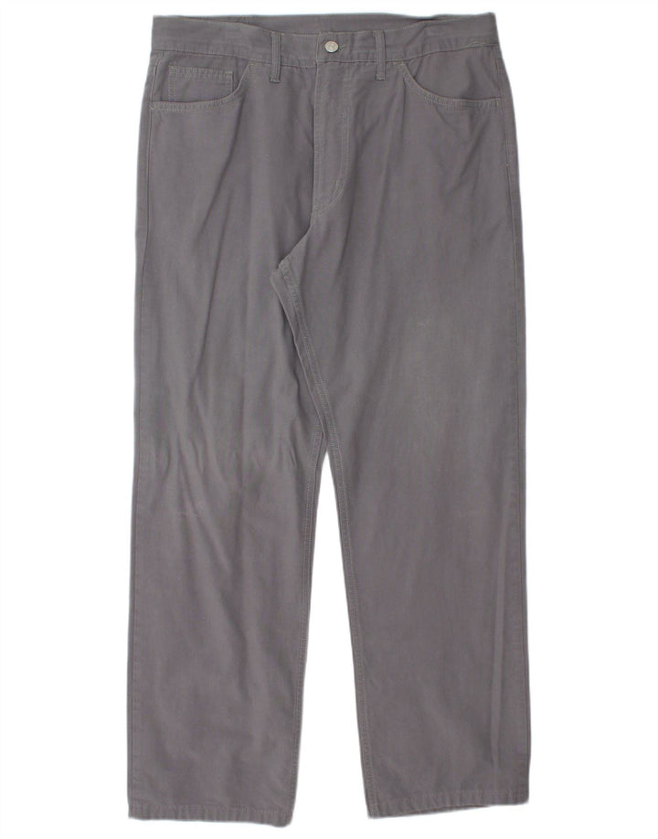 CARRERA Pantalones casuales rectos para hombre IT 52 XL W36 L29 Algodón gris