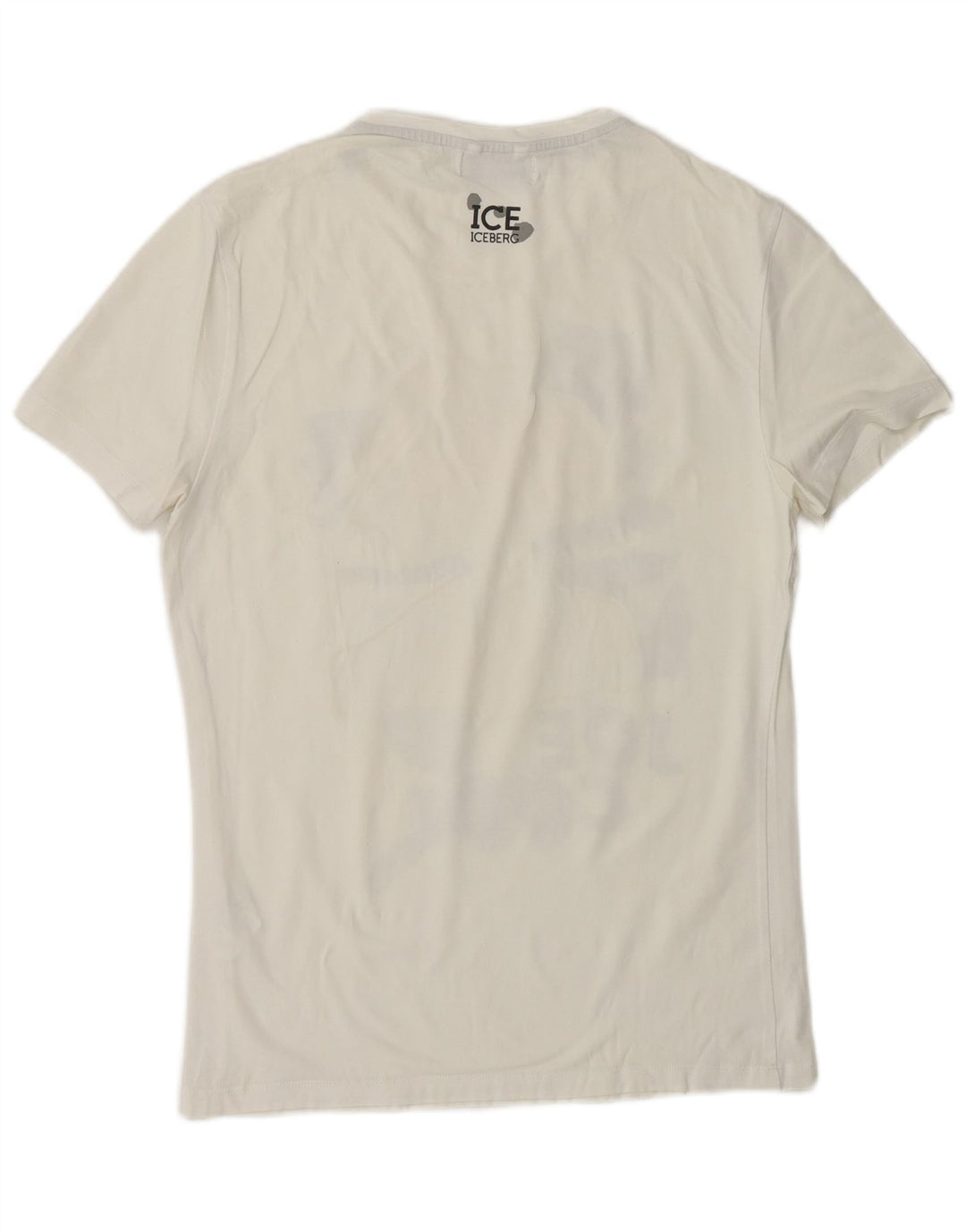 ICEBERG Camiseta gráfica para hombre Top Medium White Cotton