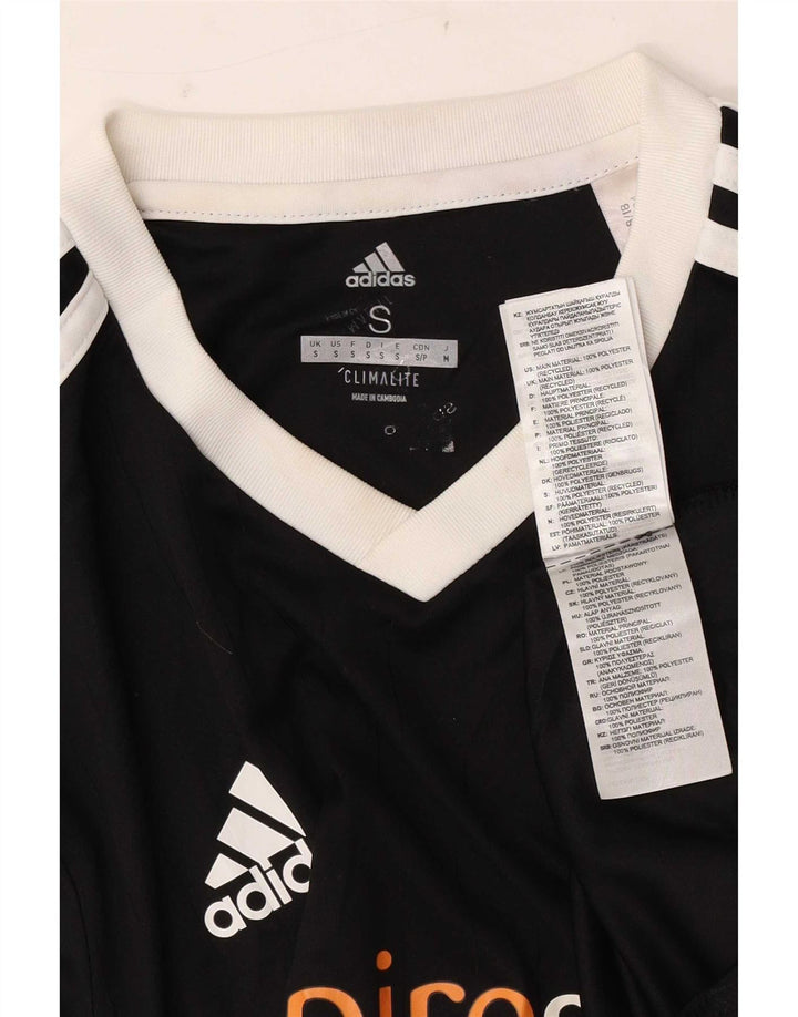 Adidas Mens Climalite Graphic Camiseta Top Pequeño Negro Poliéster