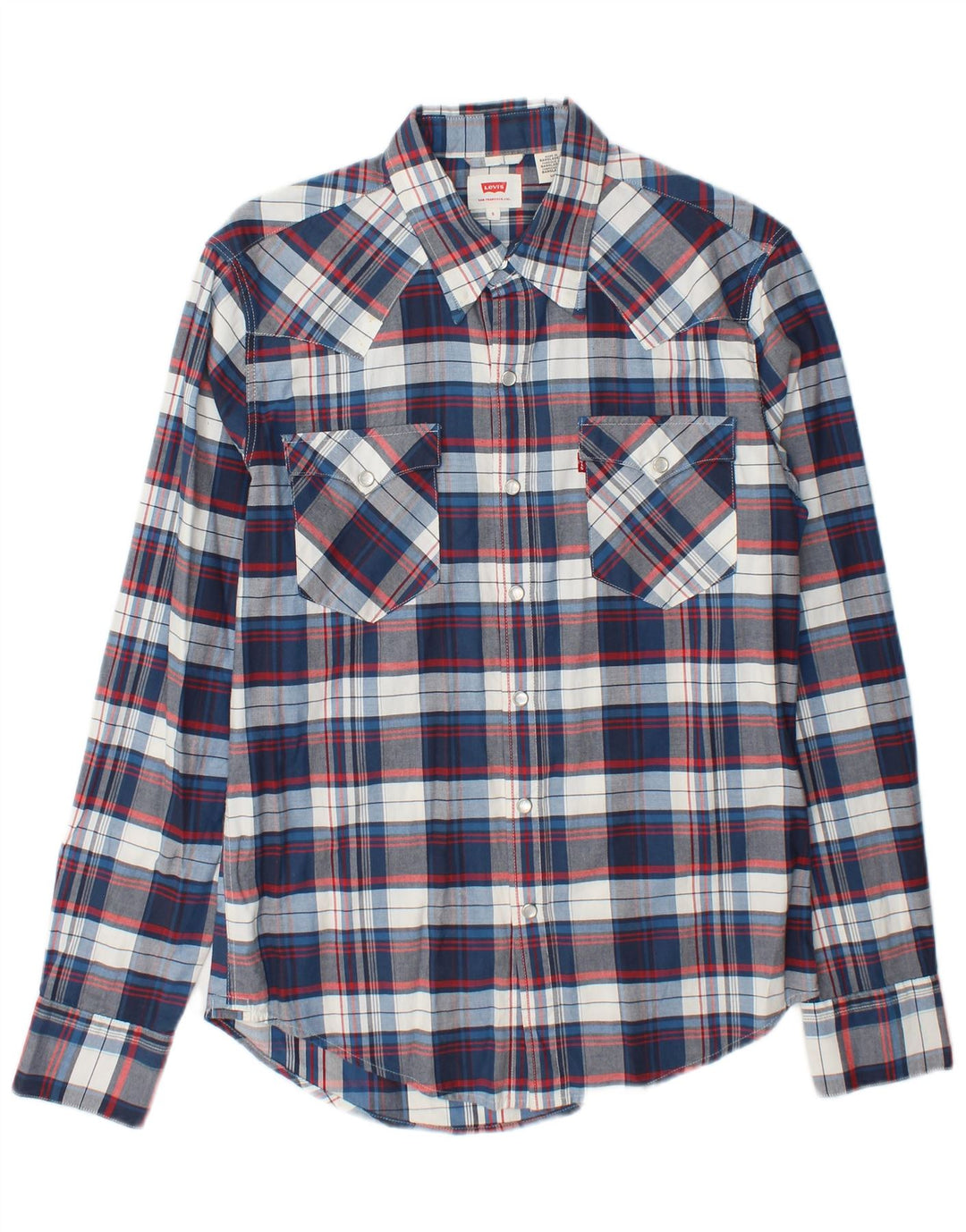 Camisa Levi's para hombre con cuadros azules pequeños