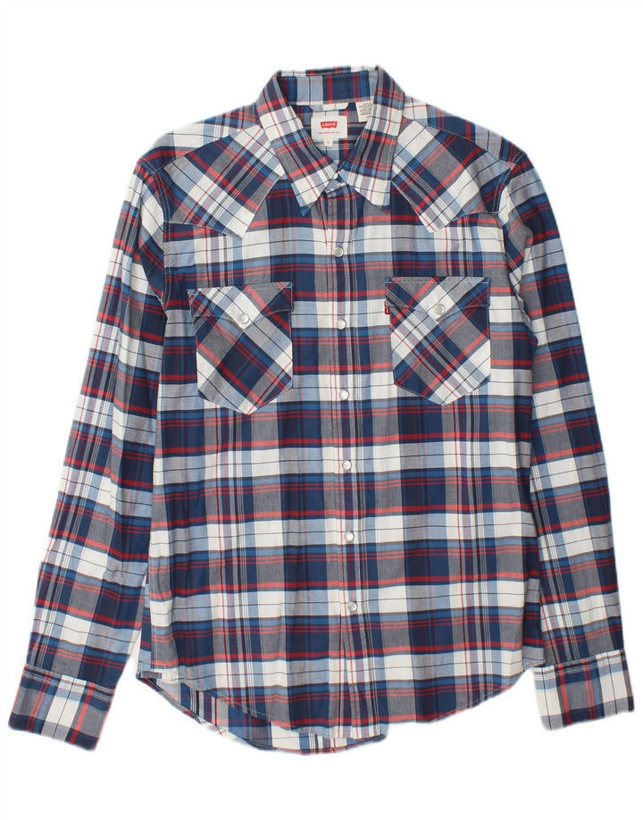 Camisa Levi's para hombre con cuadros azules pequeños