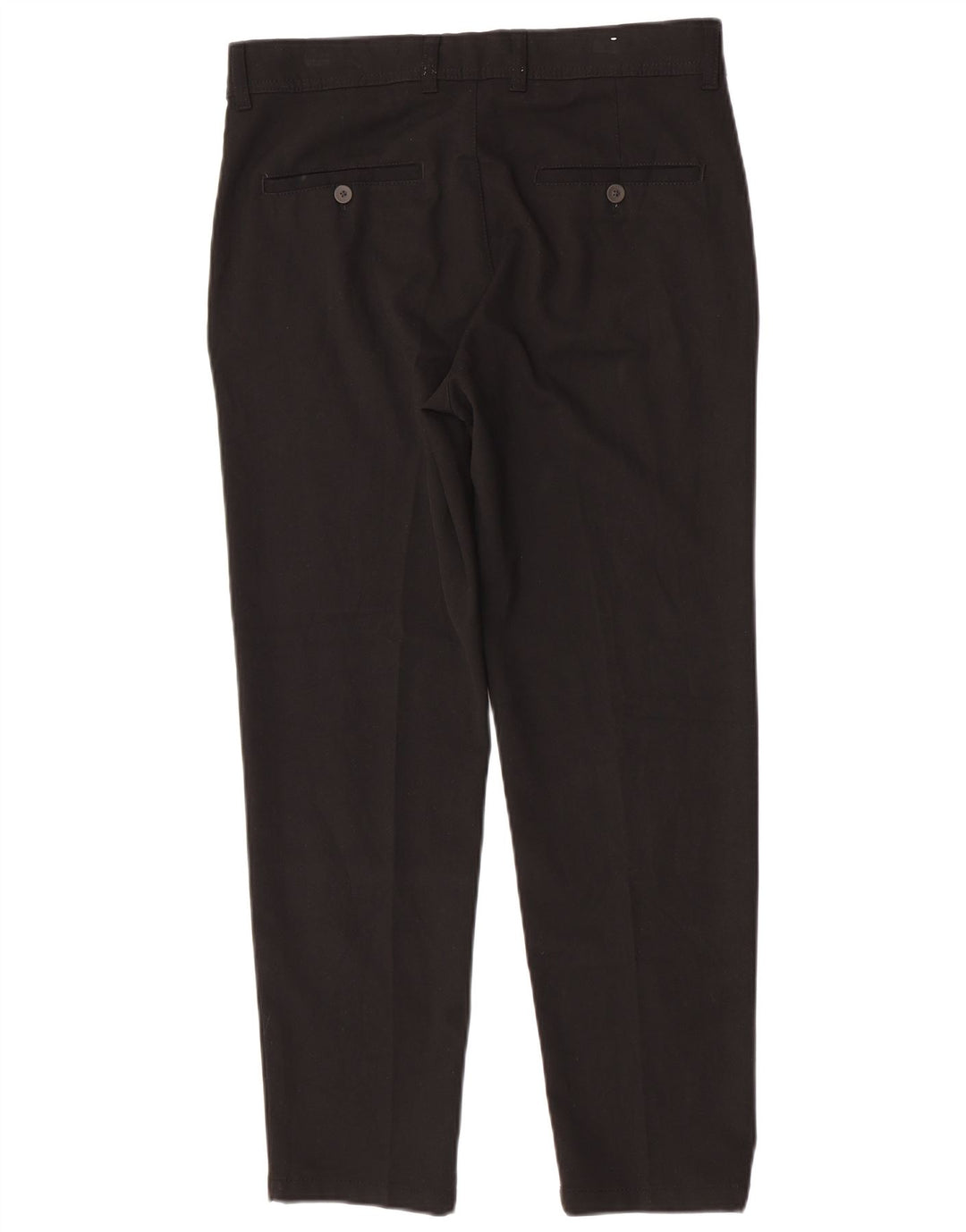 Zara Pantalón chino cónico para hombre EU 40 Medium W31 L29 Poliéster negro
