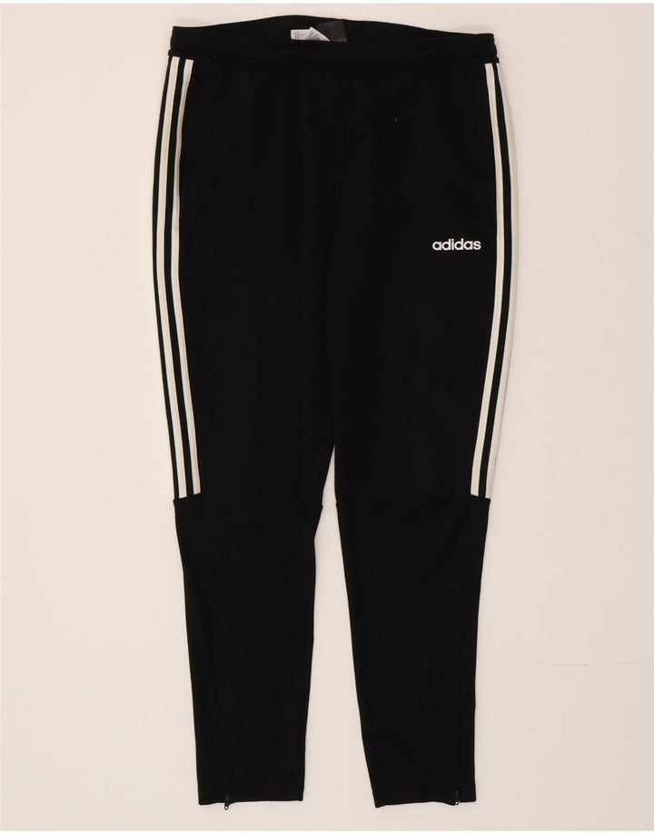 Adidas Mens Climalite Chándal Pantalones Grande Negro Poliéster