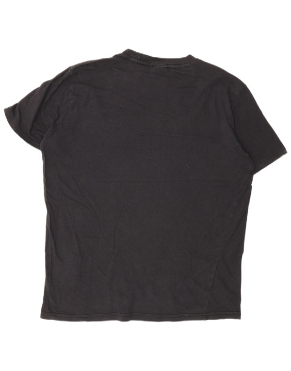 Champion Camiseta gráfica para hombre Top Medium Black Cotton