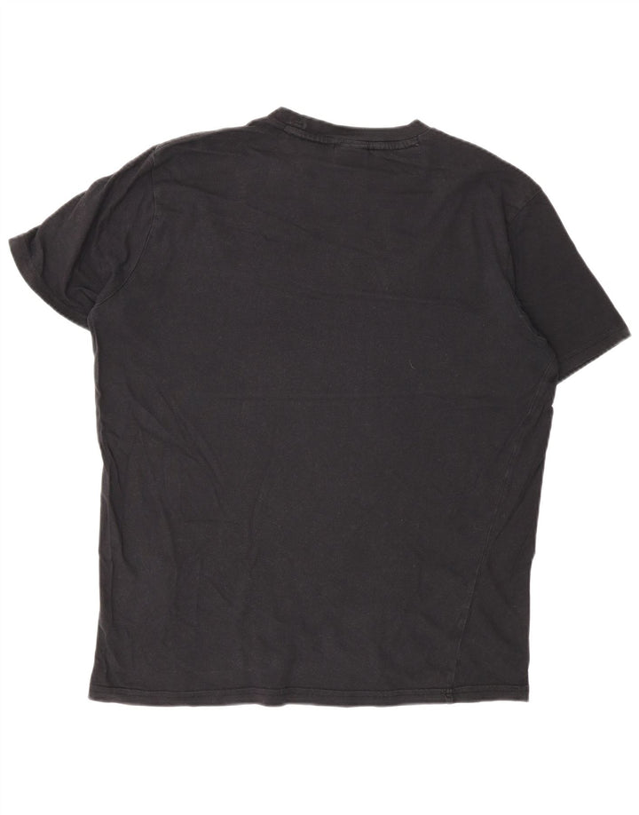 Champion Camiseta gráfica para hombre Top Medium Black Cotton