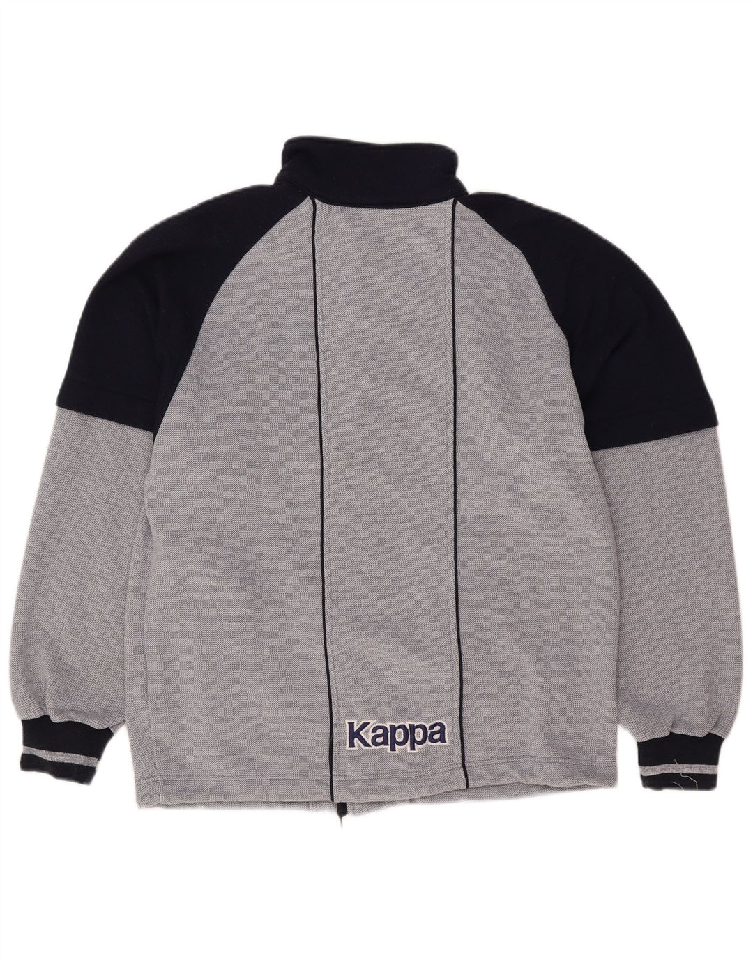 Kappa Mens Graphic Chándal Top Chaqueta Small Azul Marino Colorblock
