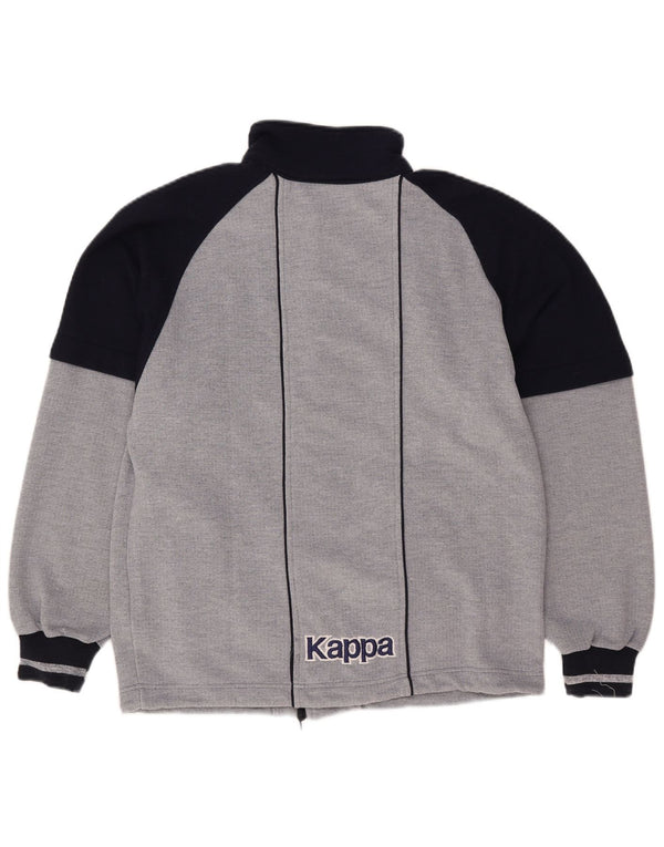Kappa Mens Graphic Chándal Top Chaqueta Small Azul Marino Colorblock