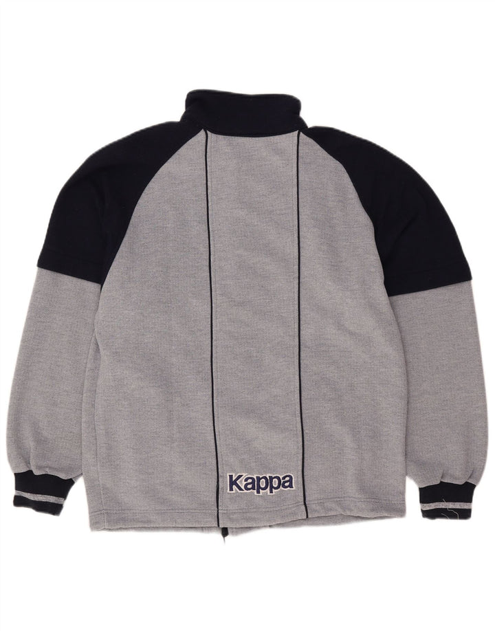 Kappa Mens Graphic Chándal Top Chaqueta Small Azul Marino Colorblock