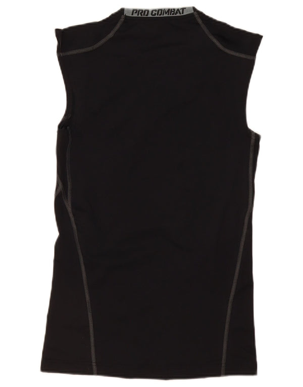 Nike Mens Pro Combat Vest Top Medio Negro Poliéster