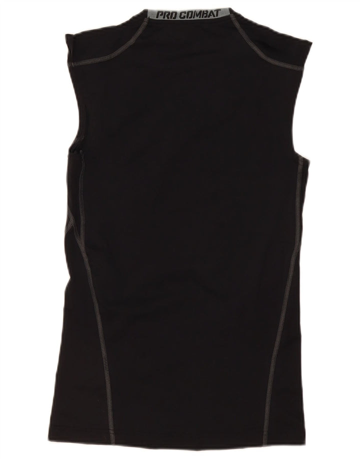 Nike Mens Pro Combat Vest Top Medio Negro Poliéster