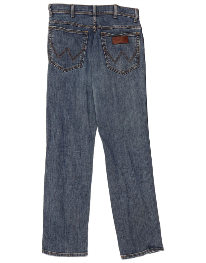 Wrangler Vaqueros rectos elásticos Texas para hombre W31 L32 Algodón azul