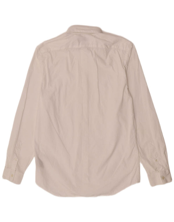 Burberry Camisa entallada para hombre Talla 15 1/2 39 Clásico de algodón blanco mediano