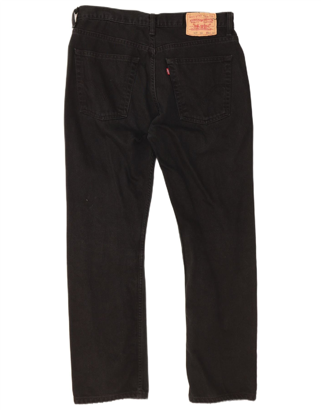 LEVI'S Jeans rectos 581 para hombre W33 L30 Algodón negro