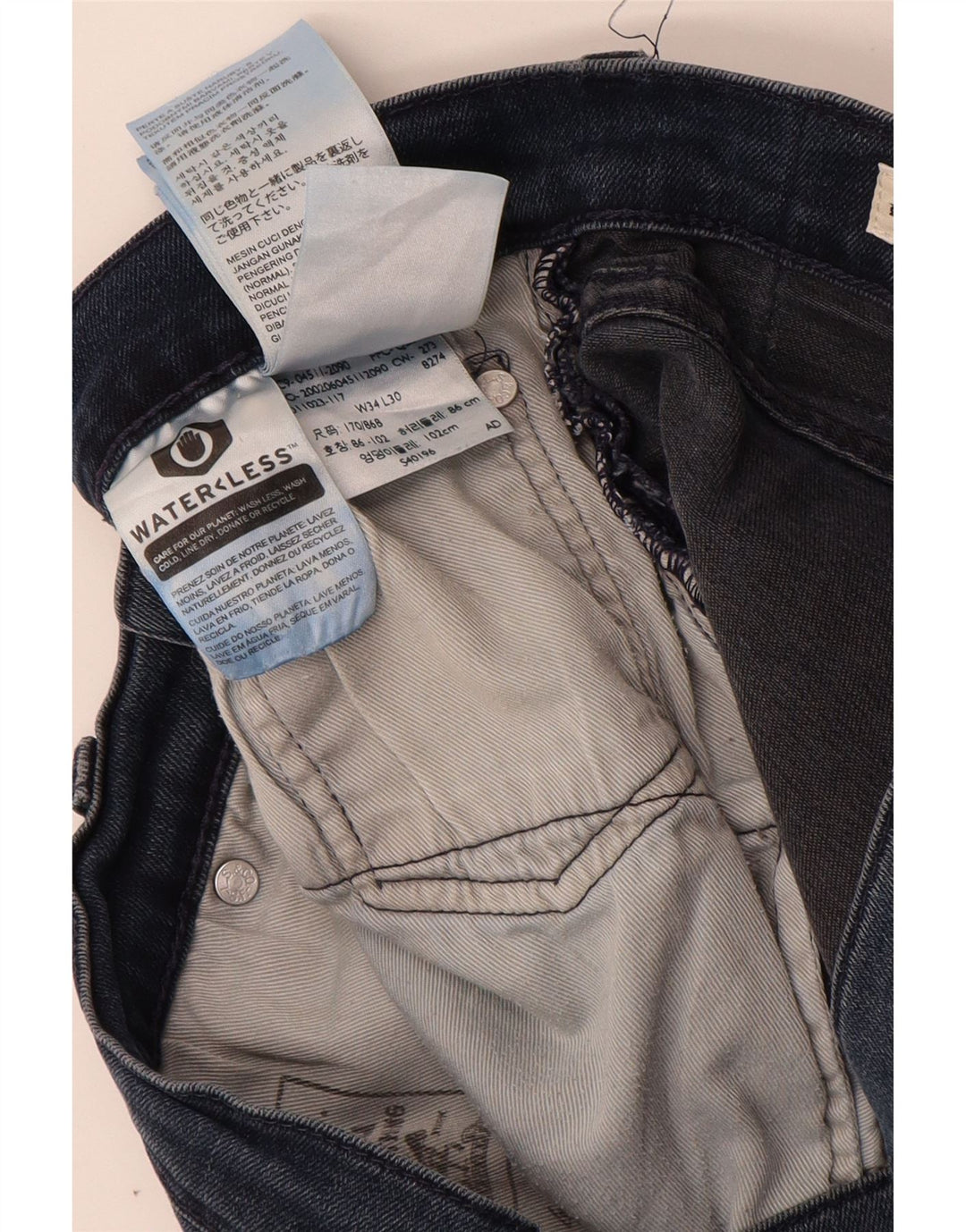 LEVI'S Jeans ajustados para hombre W34 L30 Algodón azul