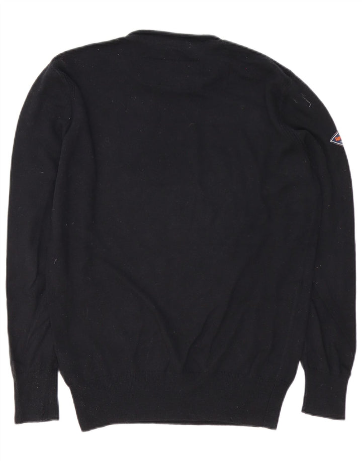 Superdry Jersey De Cuello Redondo Para Hombre Pequeño Algodón Negro