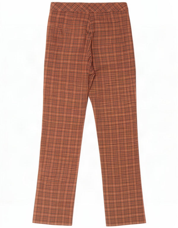 Pantalones informales para mujer Benetton IT 42 Medium W28 L29 Red Houndstooth