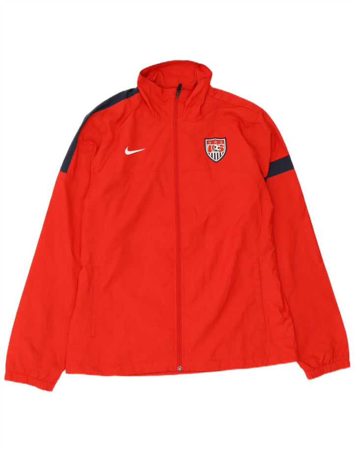 Nike - Chaqueta de chándal para hombre, talla grande, color rojo, poliéster