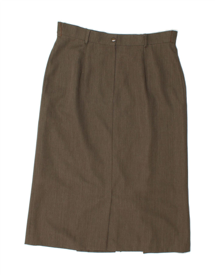 LORETTA BLOOM Womens Straight Skirt US 14 XL W36  Green Polyester Vintage Loretta Bloom and Second-Hand Loretta Bloom from Messina Hembry 