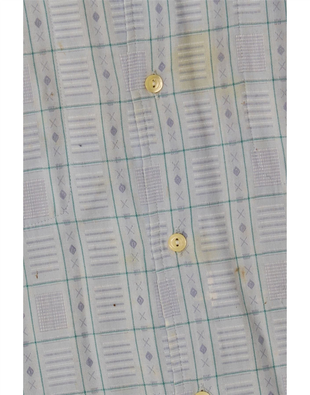 Wampum Camisa a cuadros para hombre Small Blue Fair Isle