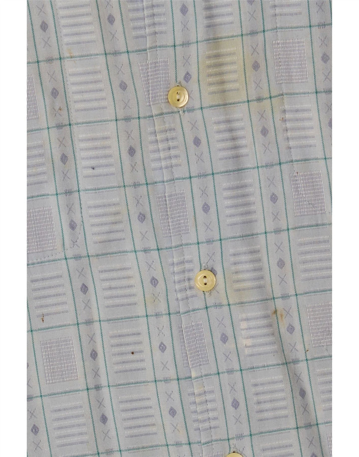 Wampum Camisa a cuadros para hombre Small Blue Fair Isle