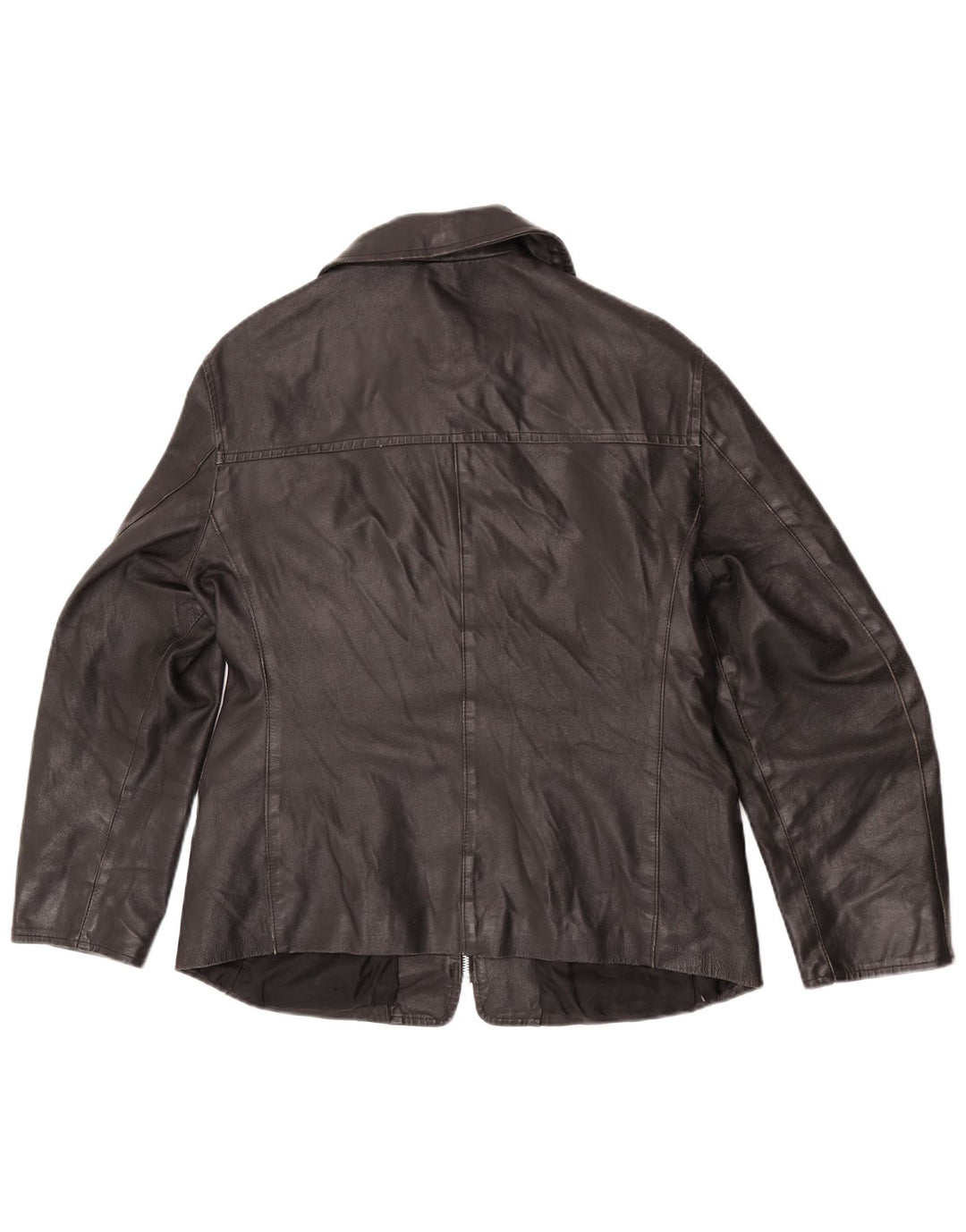 Sasch Chaqueta de cuero para mujer Reino Unido 44 Grande Cuero negro
