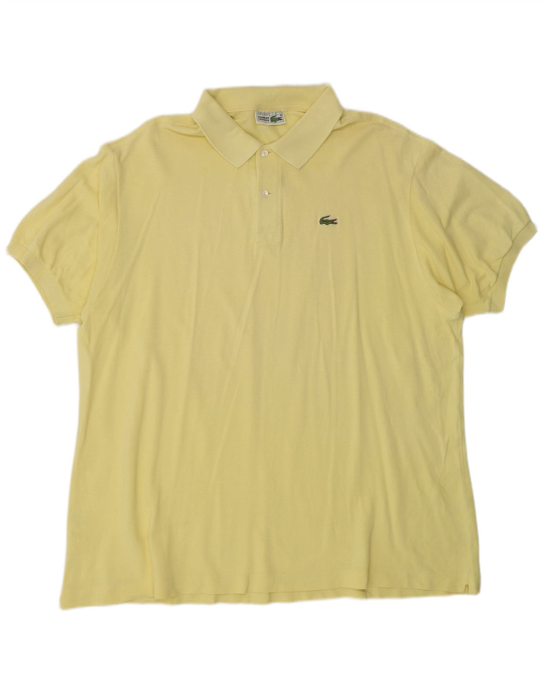Polo Lacoste para hombre talla 8 3XL algodón amarillo