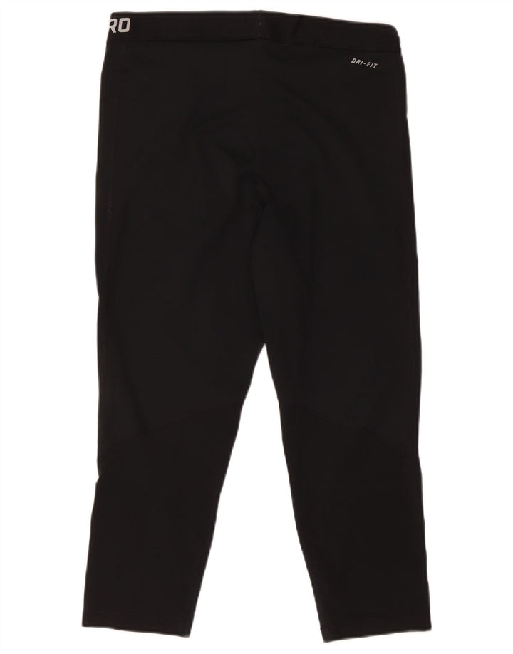 Nike Dri Fit Graphic Capri Leggings para mujer UK 40 XL Poliéster negro
