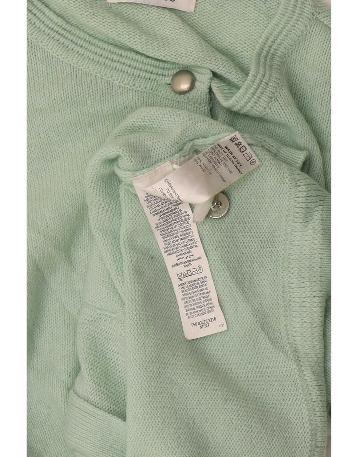 Marks & Spencer Suéter Cárdigan para Mujer Reino Unido 12 Acrílico Verde Medio